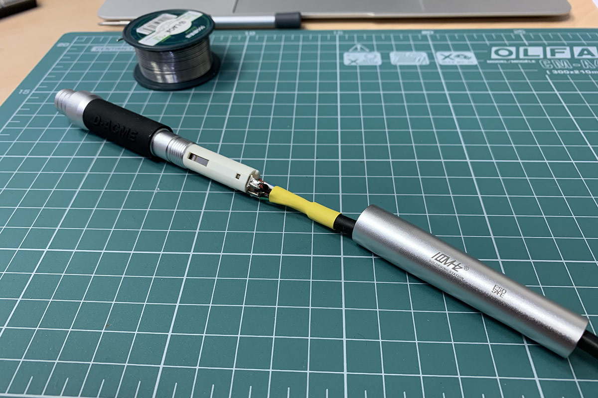 Окончательная сборка алюминиевой ручки для жал Hakko T12