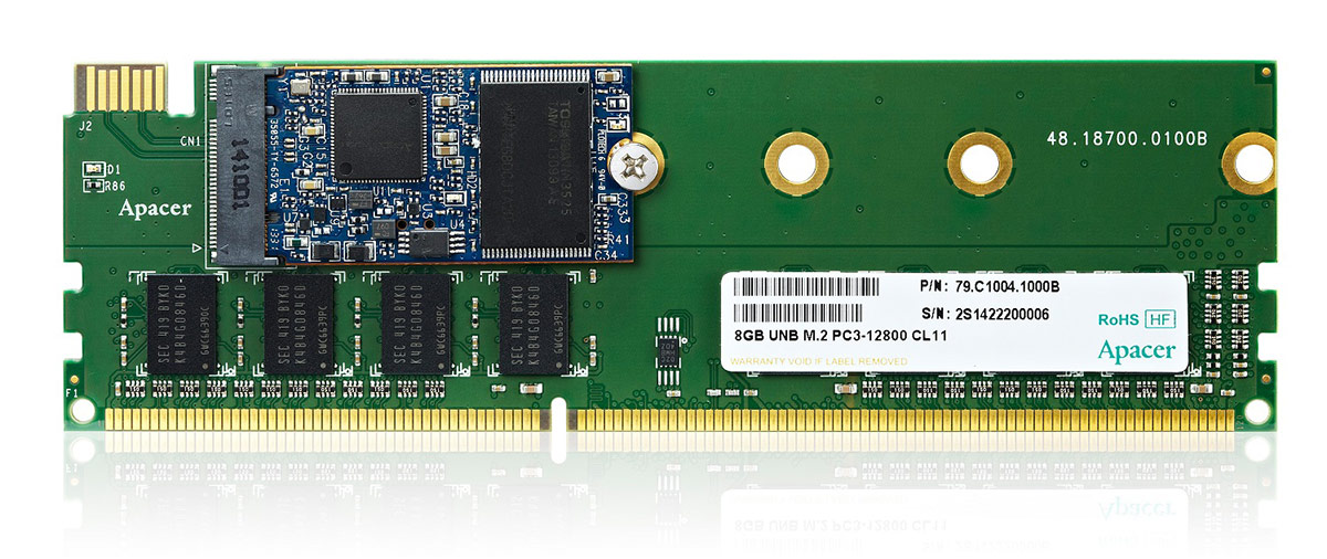 SSD и оперативная память на модуле DRAM