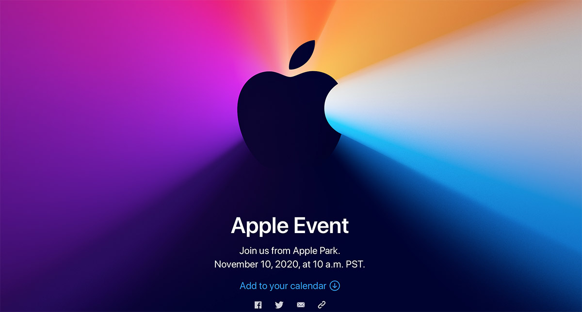 Приглашение на презентацию Apple 10 ноября 2020