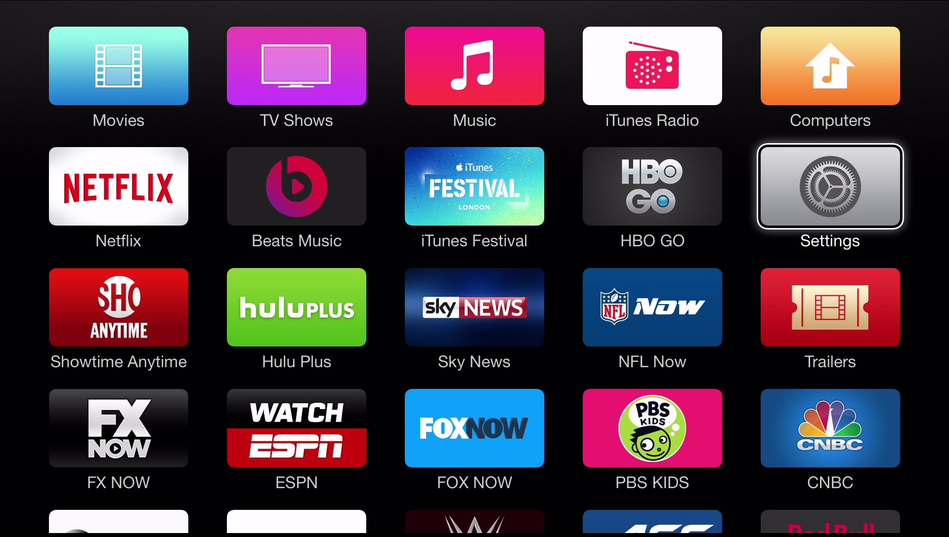 онлайн-сервисы Apple TV