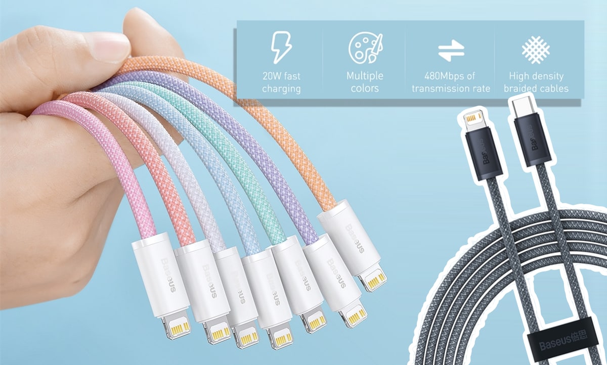 Baseus USB type C кабель быстрой зарядки для iPhone/iPad 20 Вт