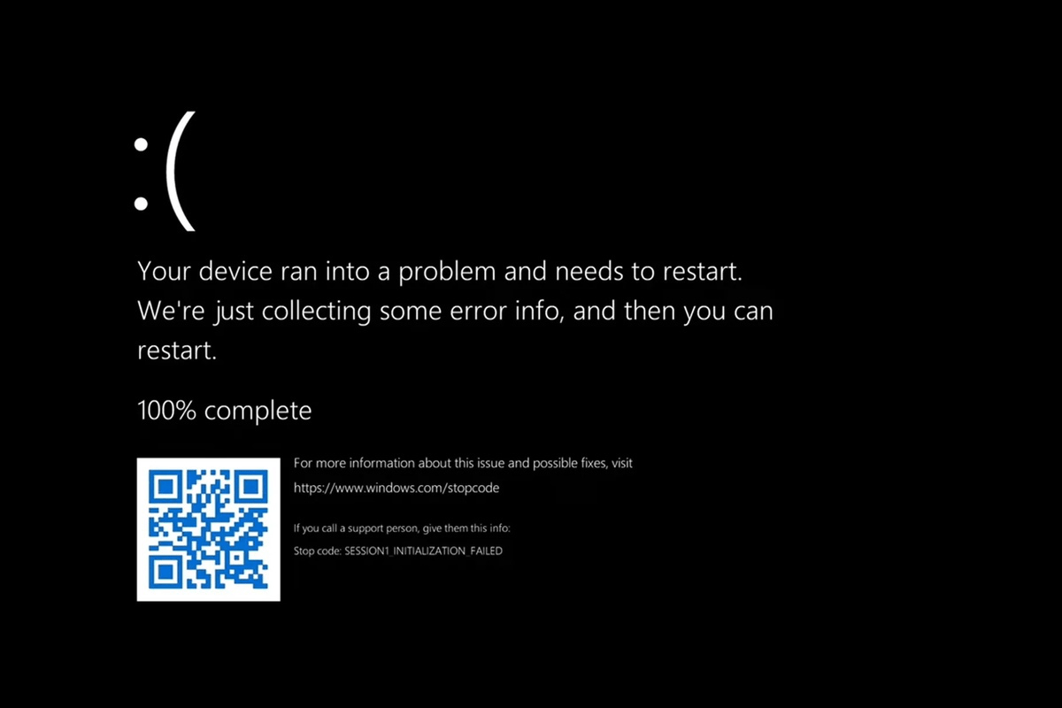 Microsoft сменила синий экран смерти в Windows 11 на чёрный