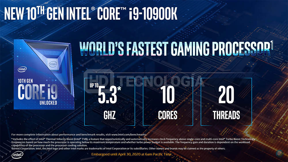 Intel Core i9 10-ого поколения