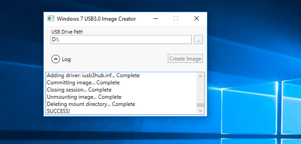 Windows 7 USB 3.0 Creator Utility