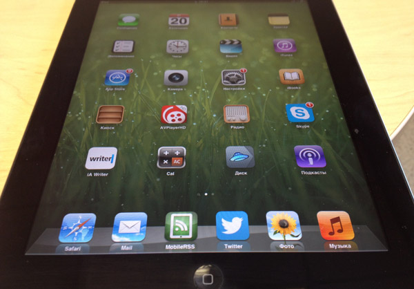 восстановленный экран iPad
