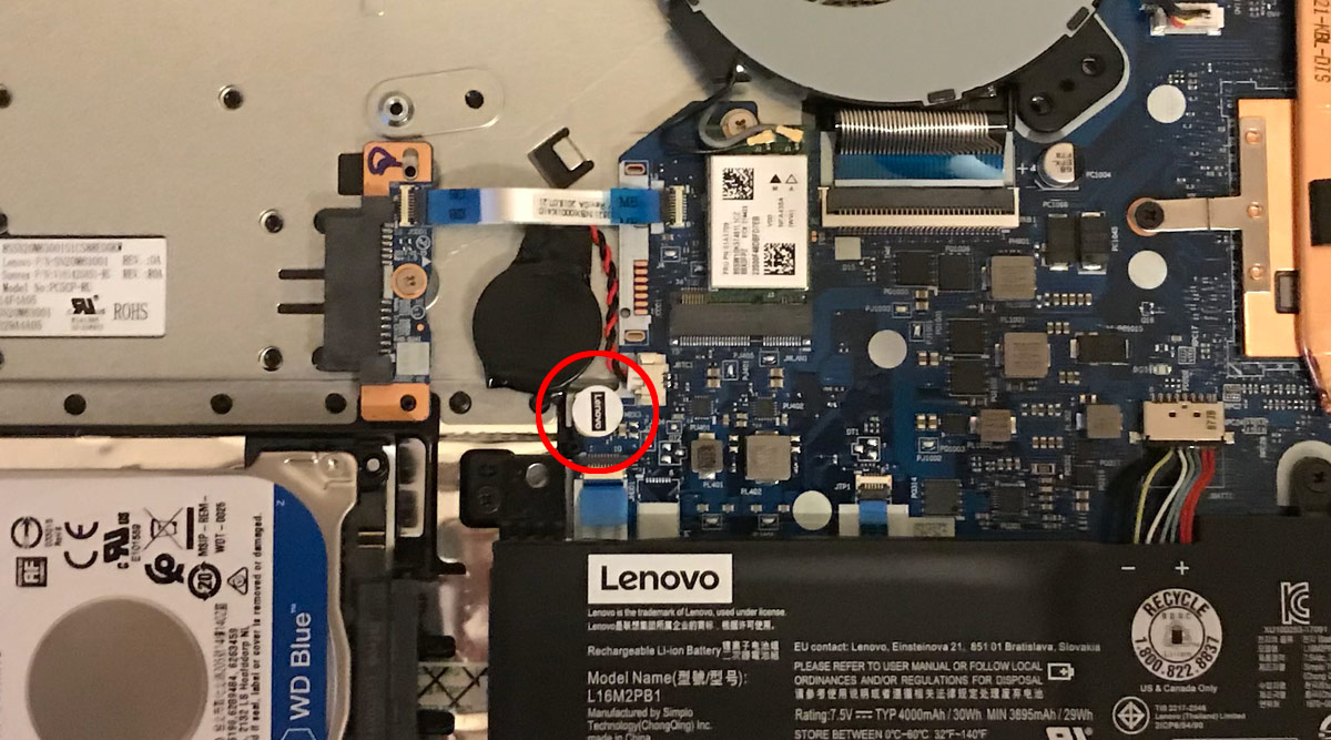 пломба Lenovo ideapad 330-15ikb
