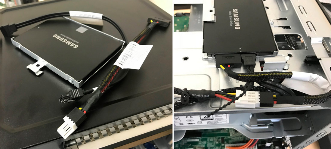 установка SSD диска в HPE ProLiant MicroServer Gen10