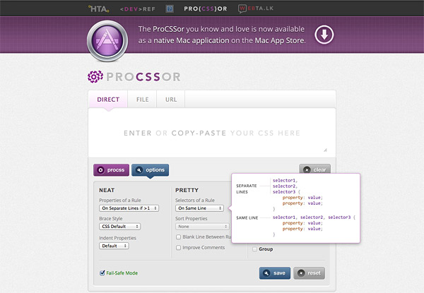ProCSSor - настраиваемый процессор CSS