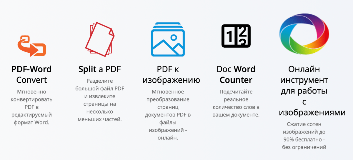 Дополнительные онлайн сервисы для работы с PDF документами