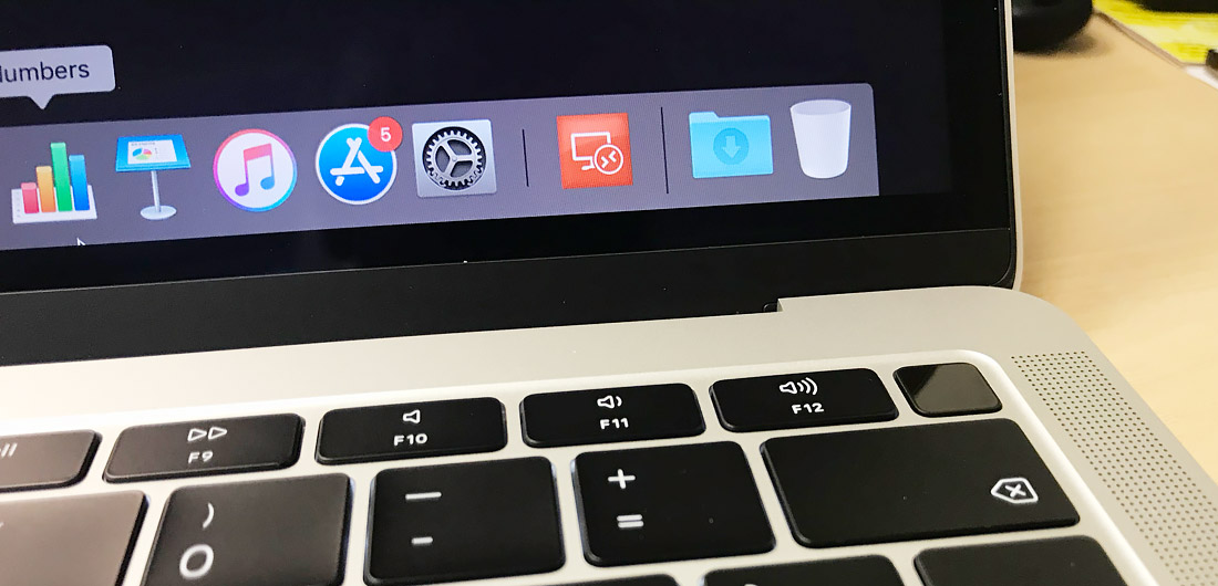 сканео отпечатка пальца TouchID Macbook Air 2018