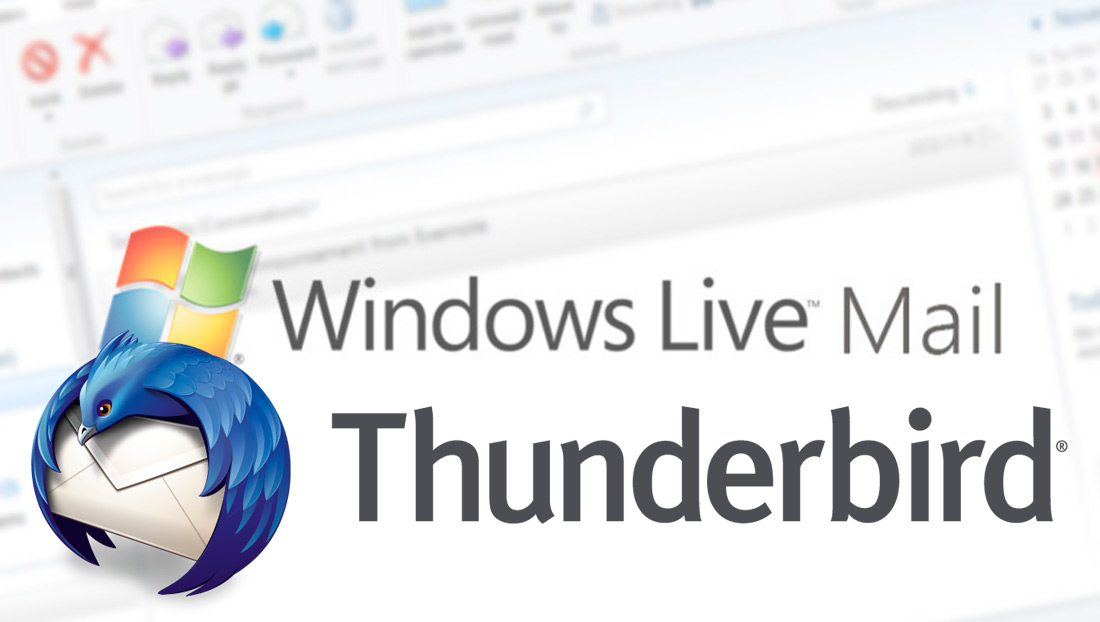 импорт сообщений из Windows Live Mail в Thunderbird